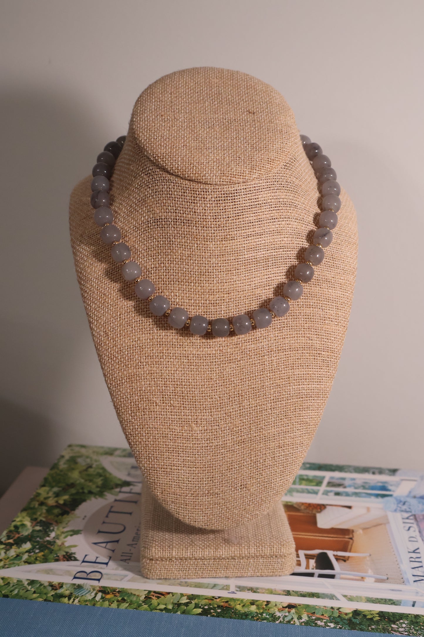 Jackie Necklace: Slate