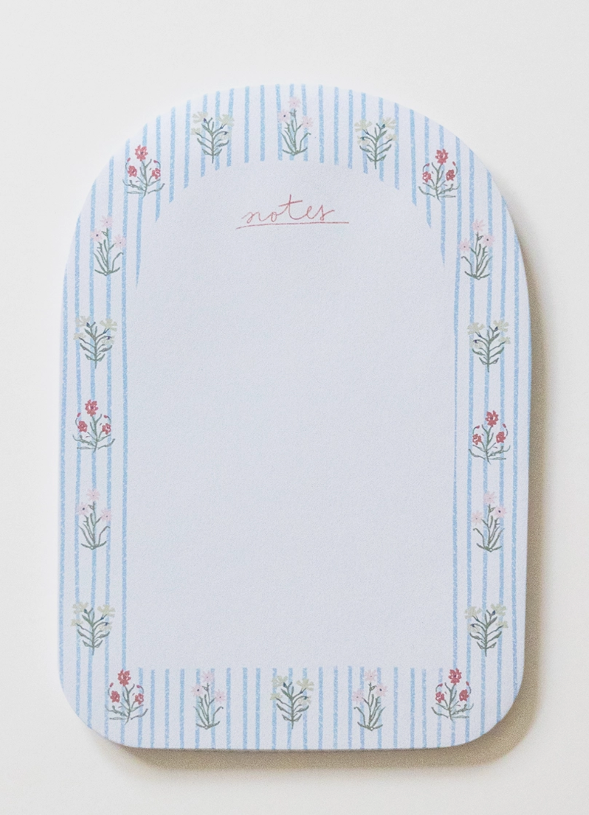 Floral Stripe Notepad