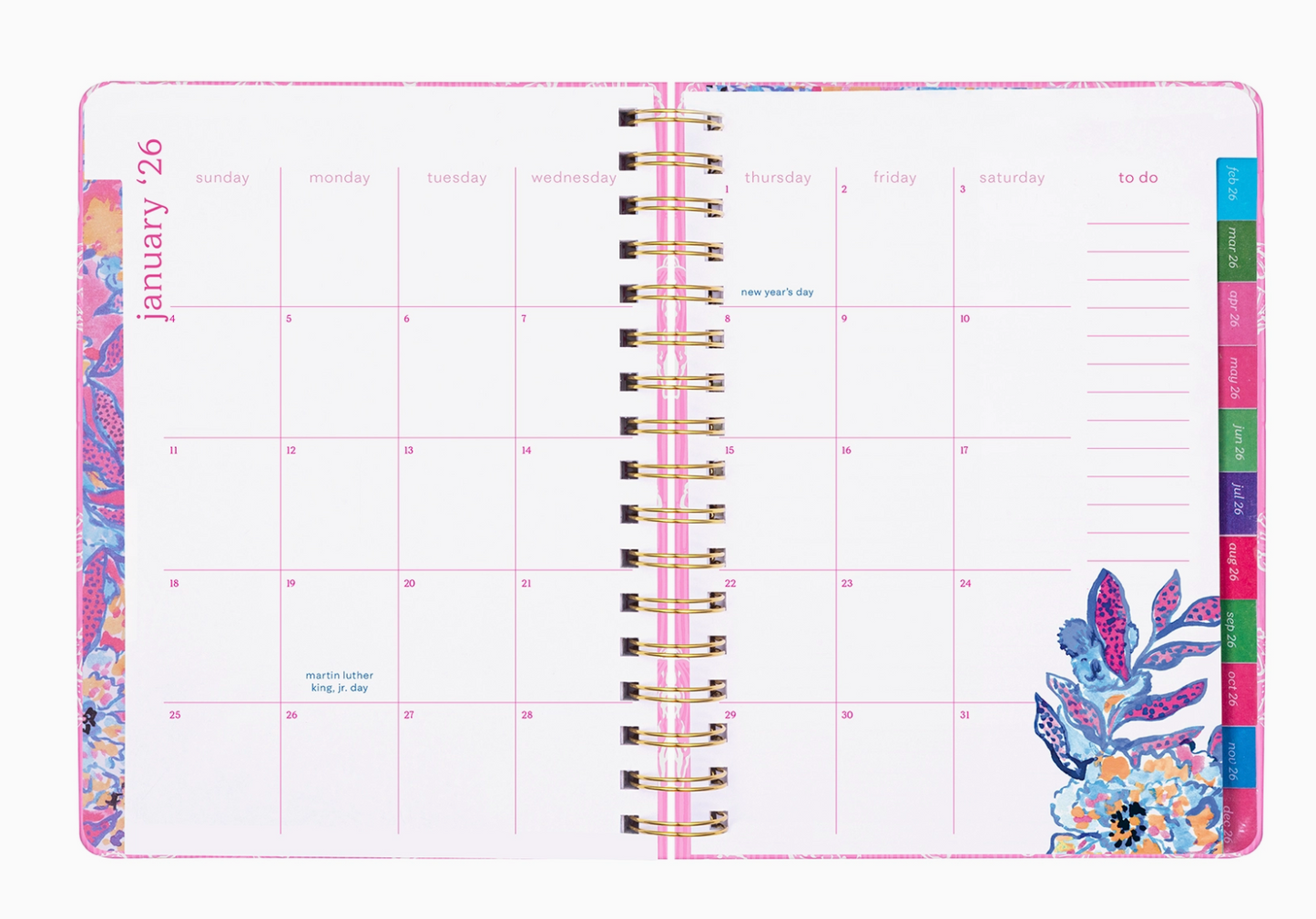 Lilly Rousseau Pink Planner
