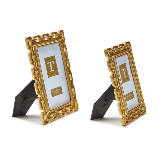 5x7 Gold Chain Frame