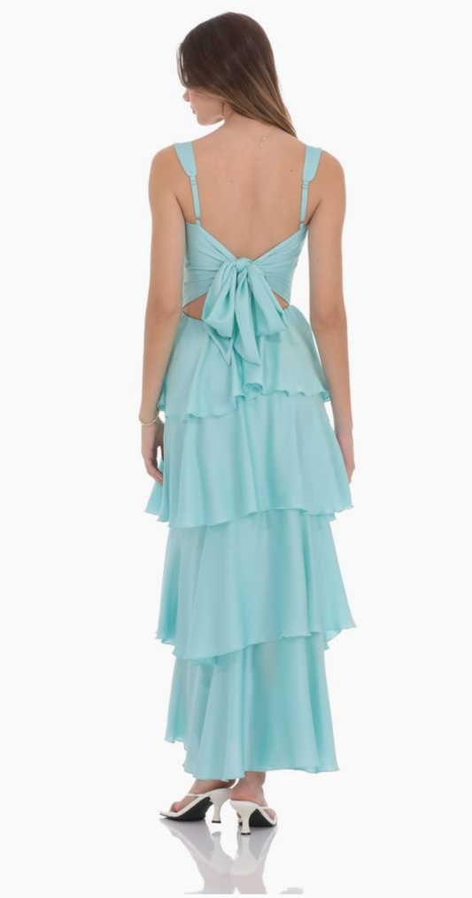 Ruffle Maxi Formal Dress