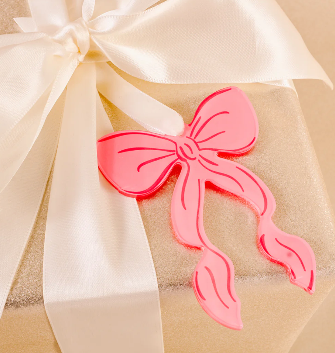 Bow Acrylic Ornament