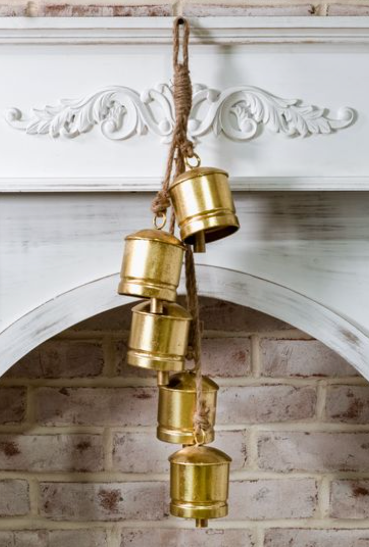 Golden Bell Holiday Decor