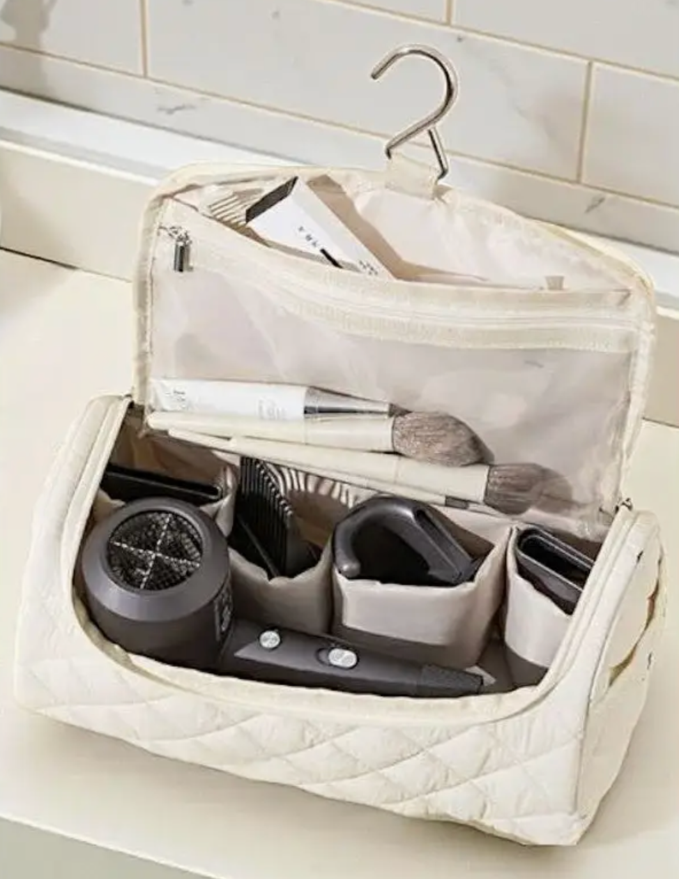 Quilted Cosmetic Bag