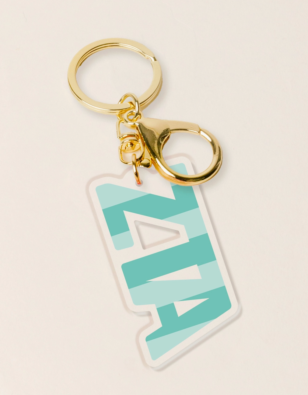 Sorority Stripe Key Chain