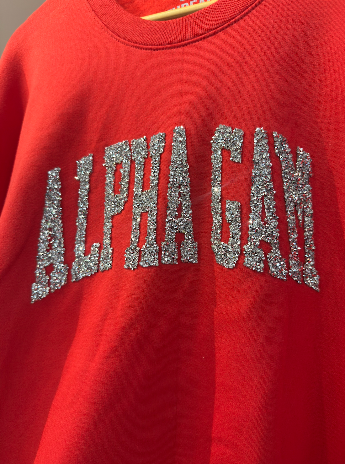 Alpha Gamma Delta Glitzy Girl Sweatshirt