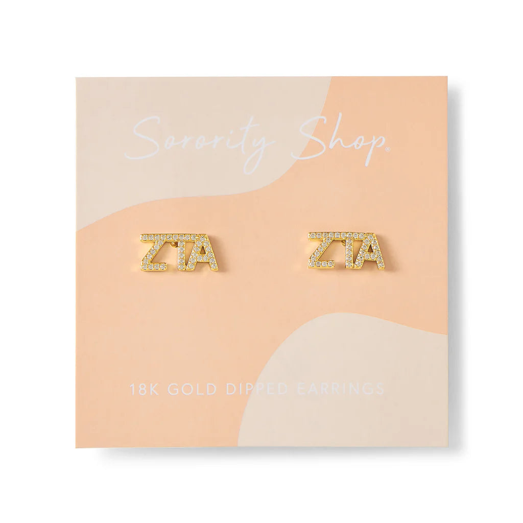 Rhinestone Greek Studs