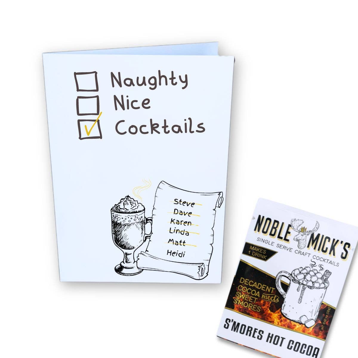 Cocktail and Cards / Naughty, Nice, Cocktails Card: Hot Toddy