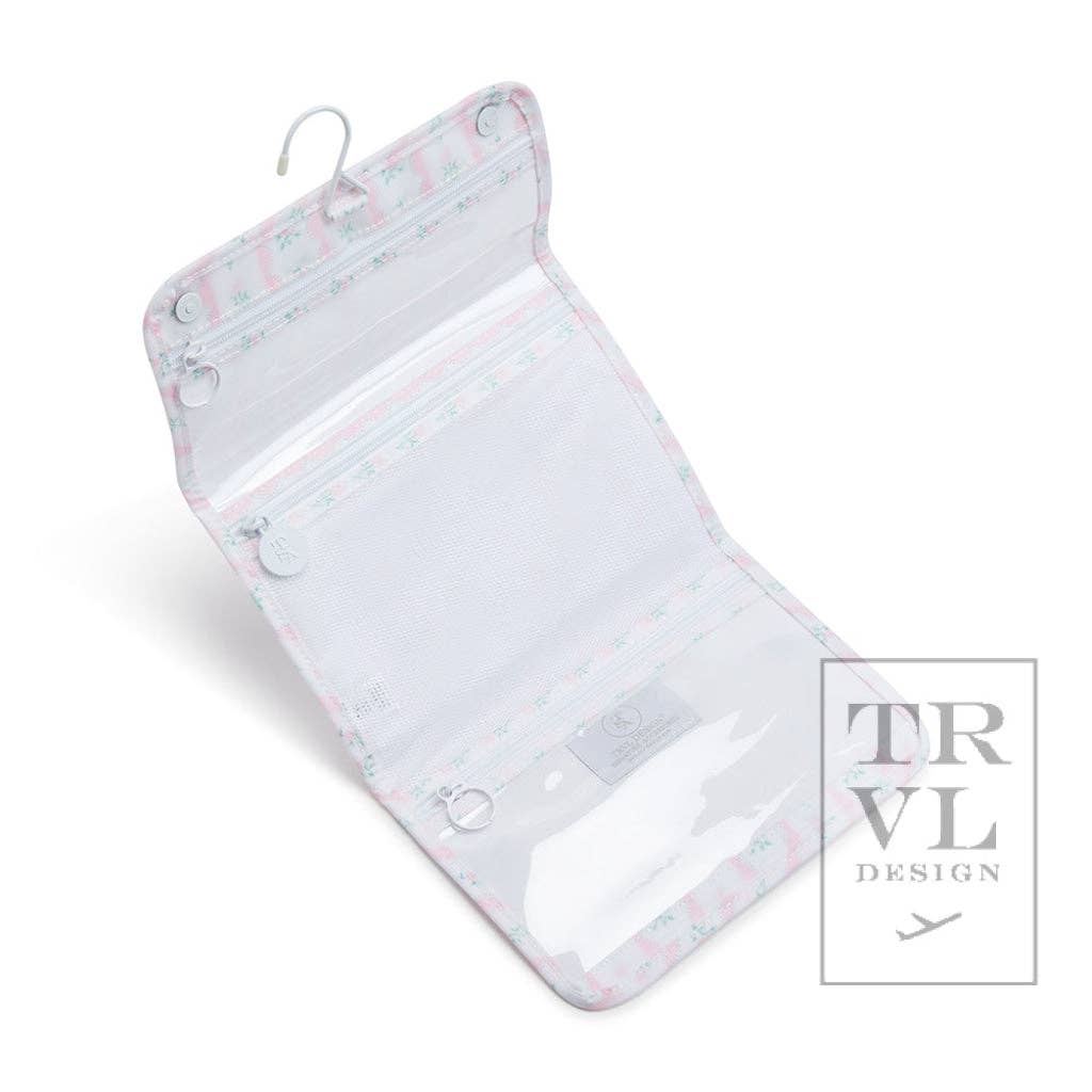 Mini Rollup Hanging Bag - Ribbon Floral Pink: Ribbon Floral Pink