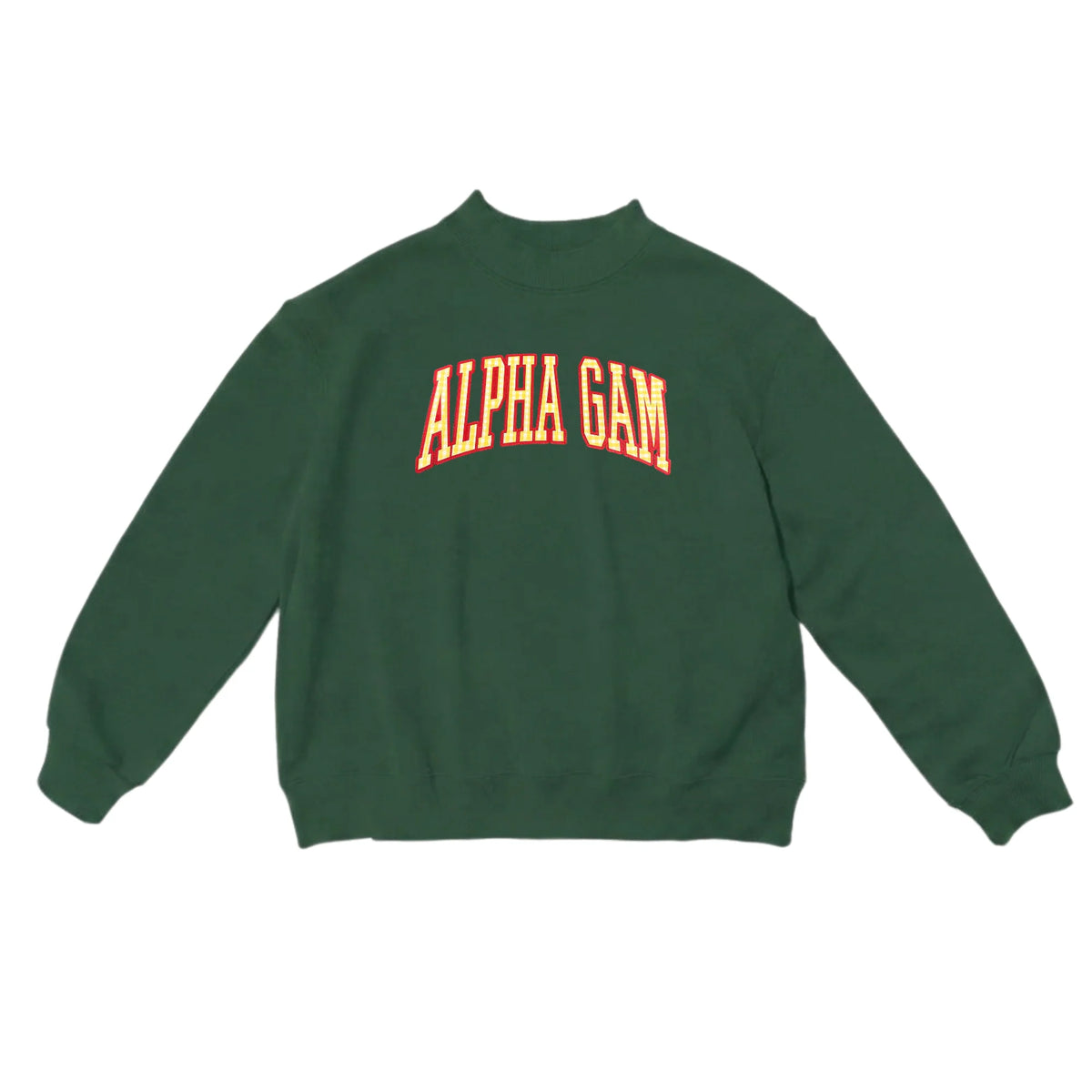 Gingham Sorority Mockneck