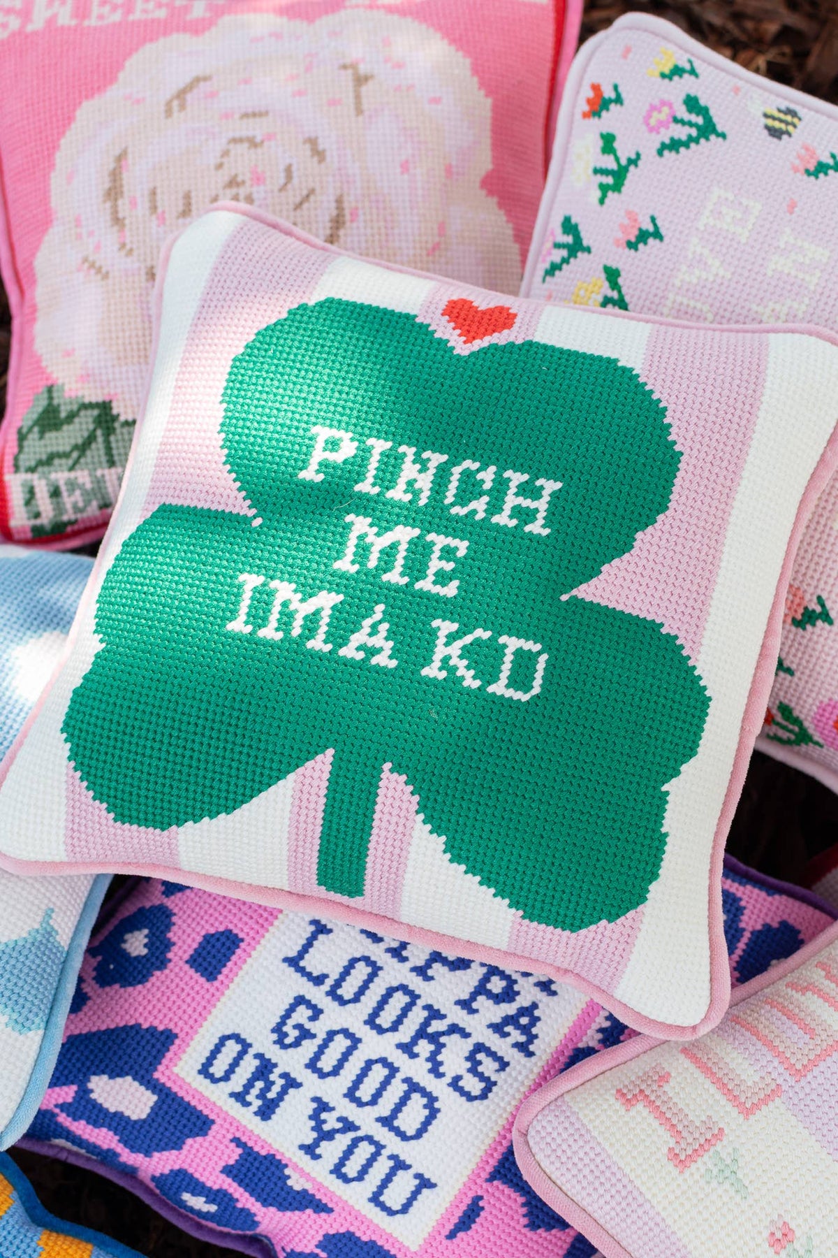 Sorority Needlepoint Pillow Kappa Delta