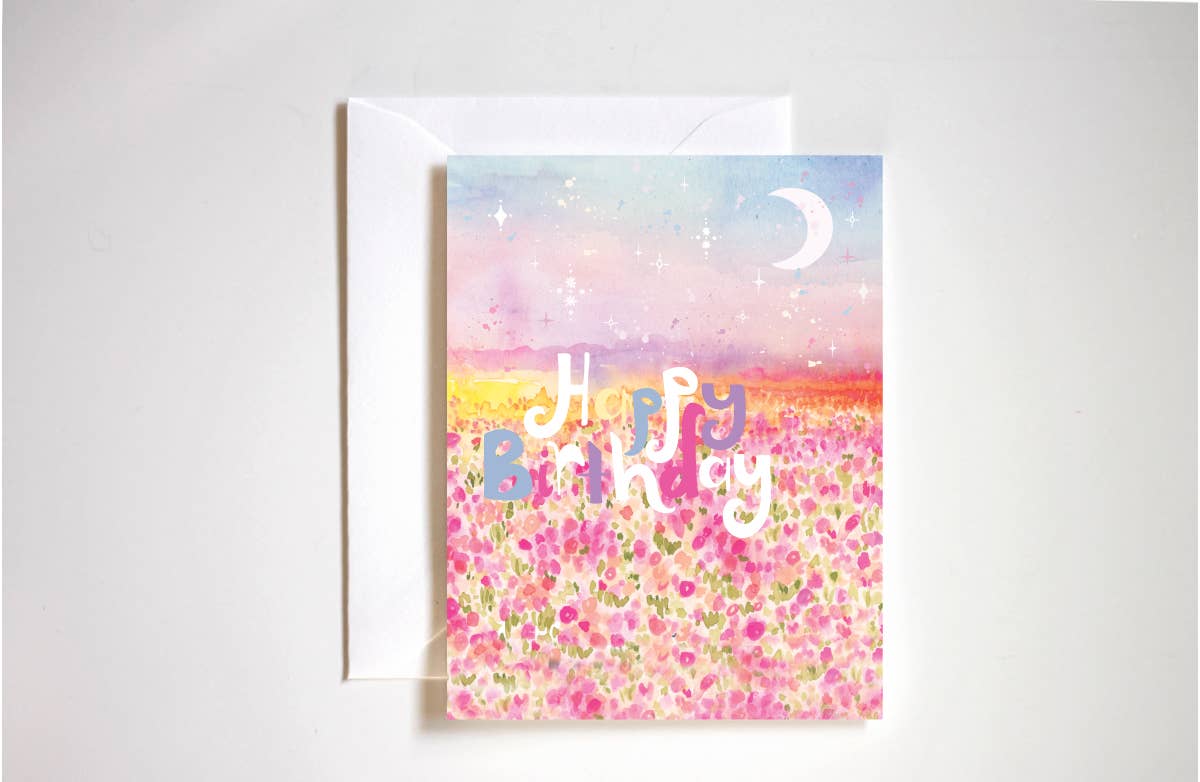 Happy Birthday Floral Card