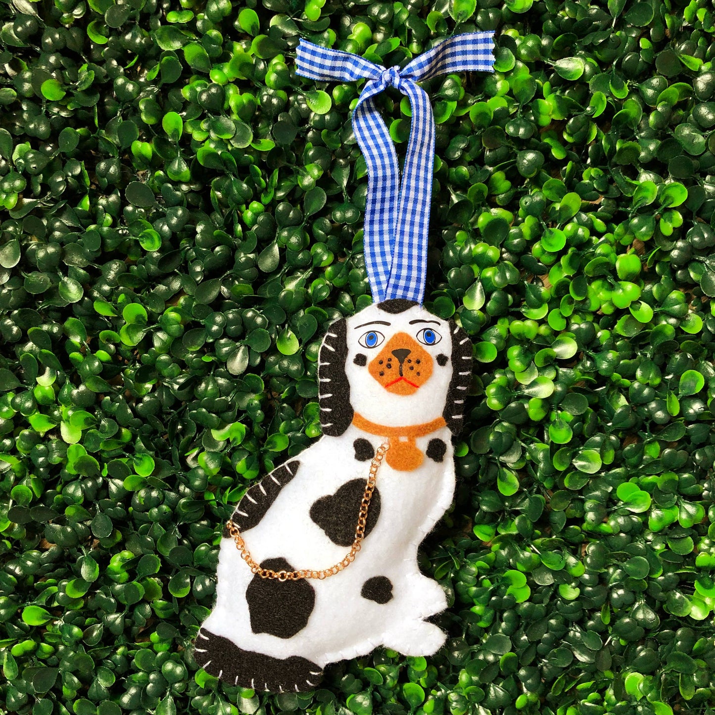 Staffordshire Dog Statue Ornament