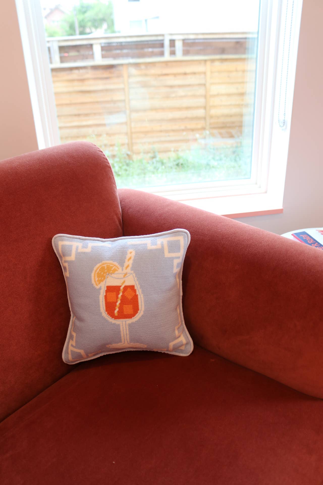Aperol Spritz Pillow