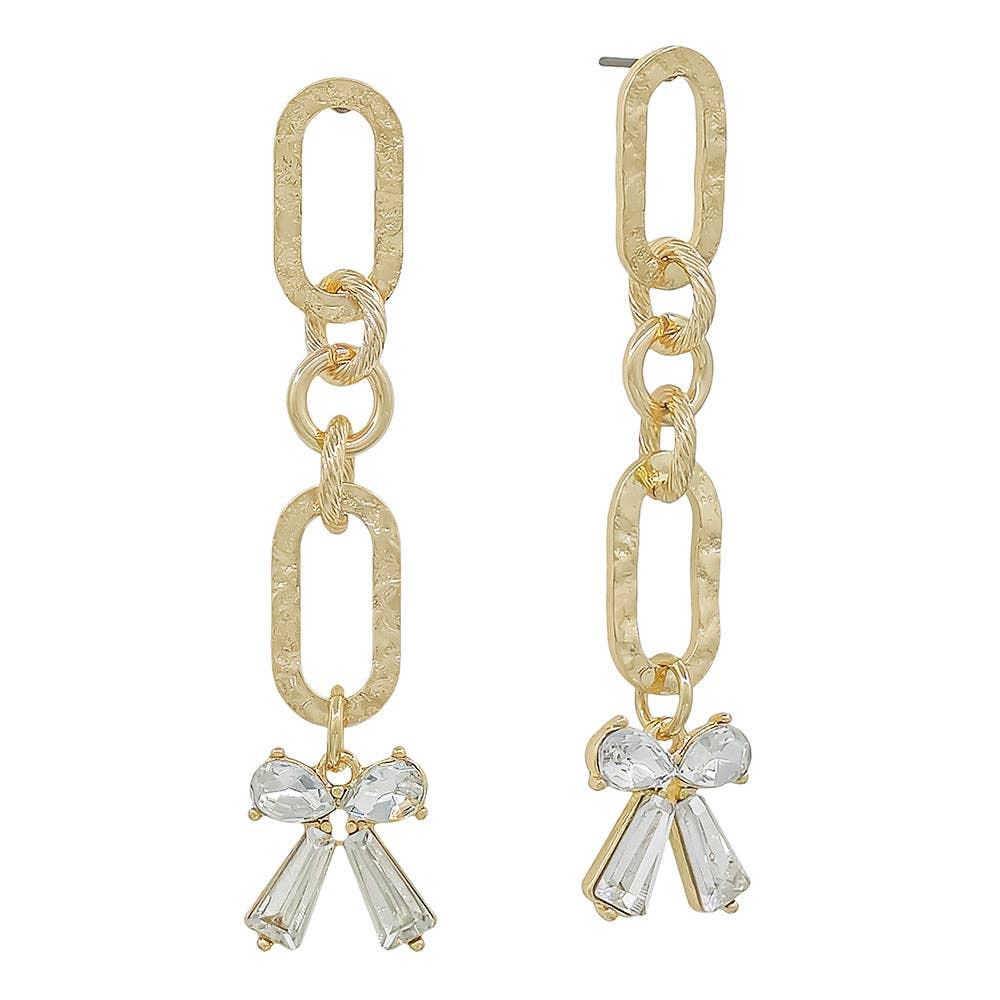 Open Oval Bow Earring