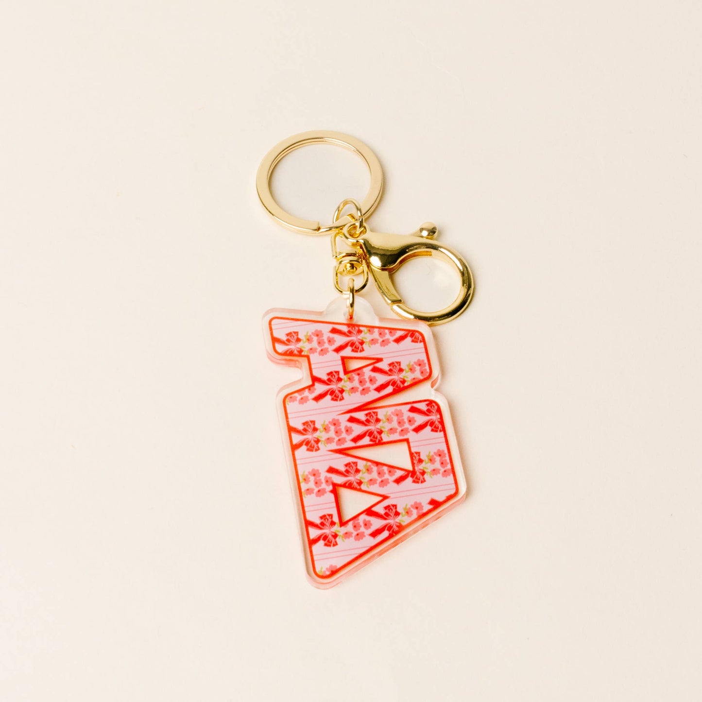 Sorority Letter Acrylic Keychain