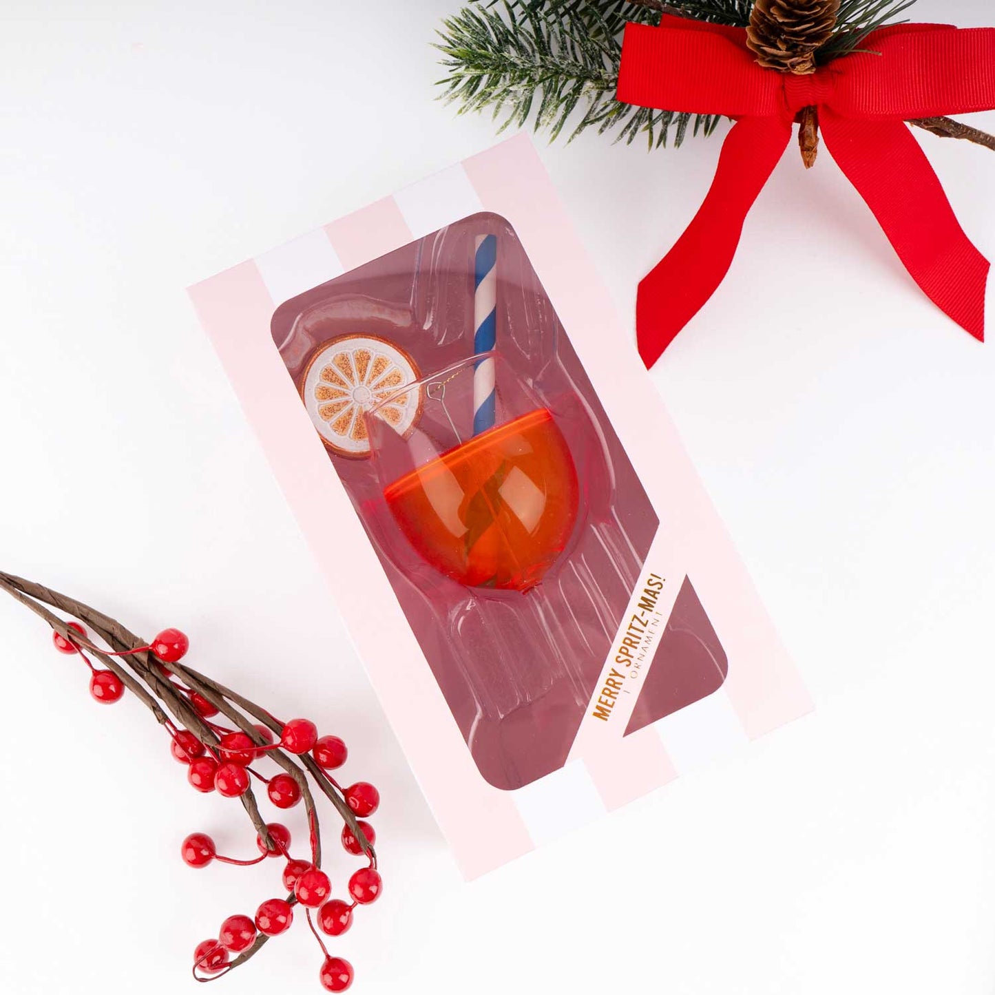 Aperitif Boxed Glass Ornament