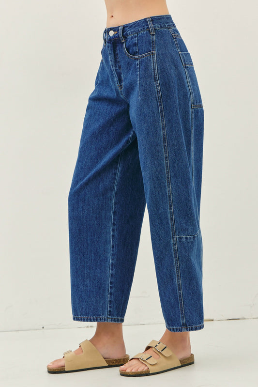 Denim Barrel Jeans