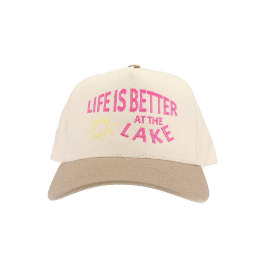 Life is Better at the Lake Embroidered Trucker Hat