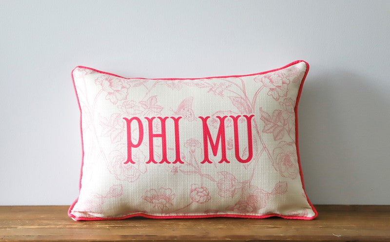 Sorority Toile Pillow
