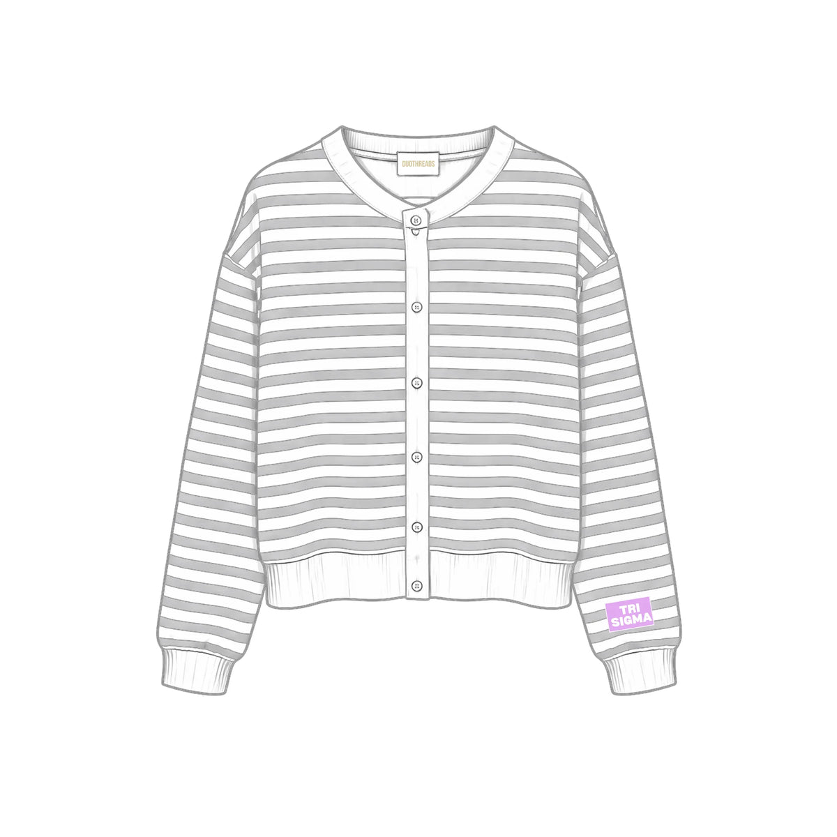 SORORITY STRIPE CARDIGAN PRE ORDER EST ARRIVAL 10/2