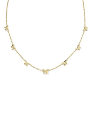Lillia Butterfly Enamel Strand Necklace
