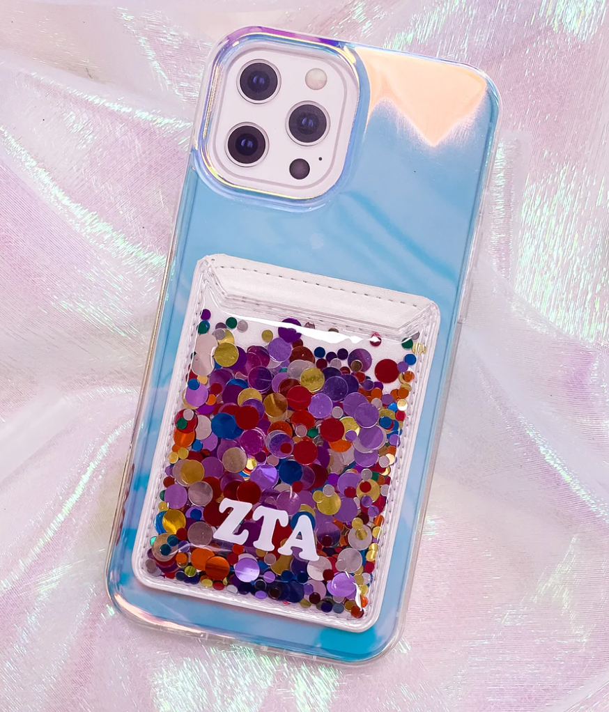 Sorority Glitter Phone Wallet