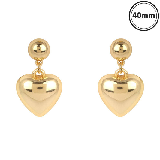 Gold Heart Earring