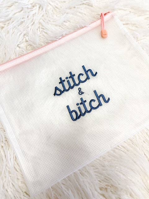 Needlepoint Project Pouch: WIP