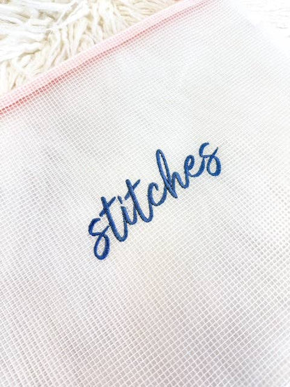 Needlepoint Project Pouch: WIP