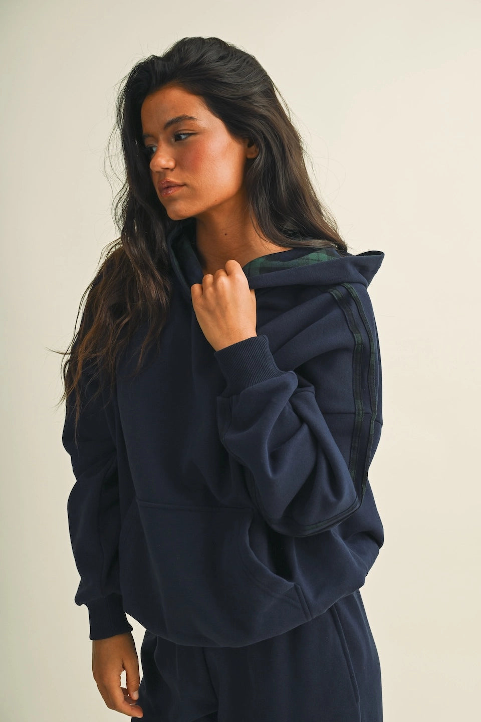 Plaid Navy Set