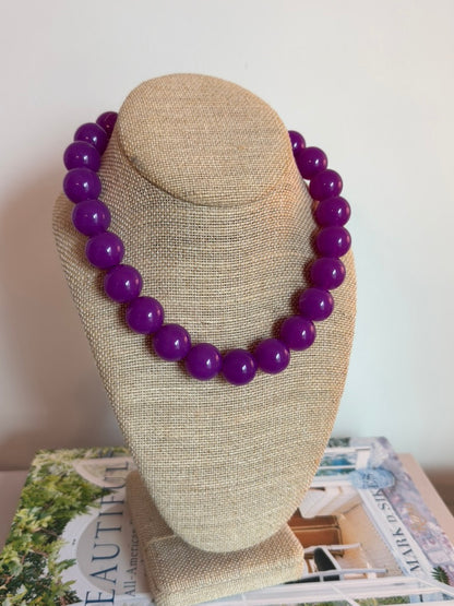 Lydia Necklace: Purple