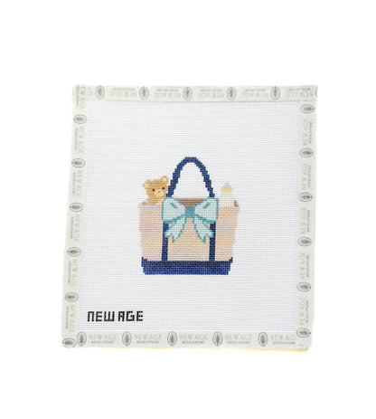 Baby Boy Blue Tote Bag Canvas