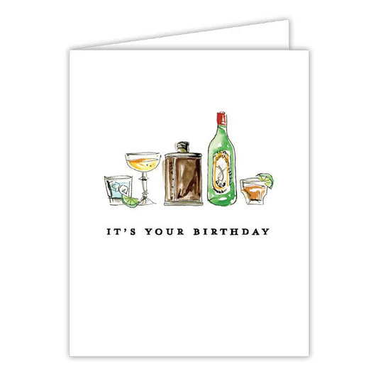 Flask B'day Card