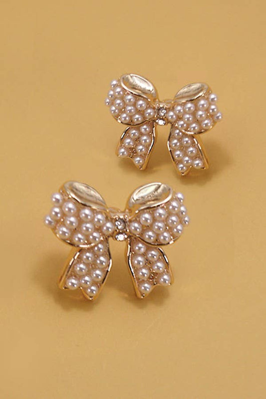 Pearl Bow Studs