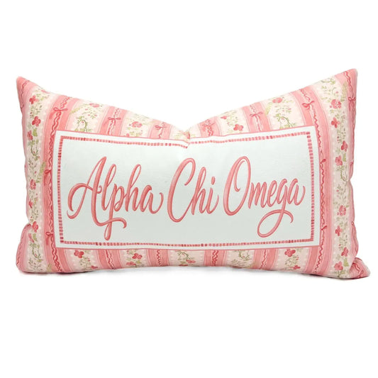 Alpha Chi Omega Grandmillennial Sorority Pillow