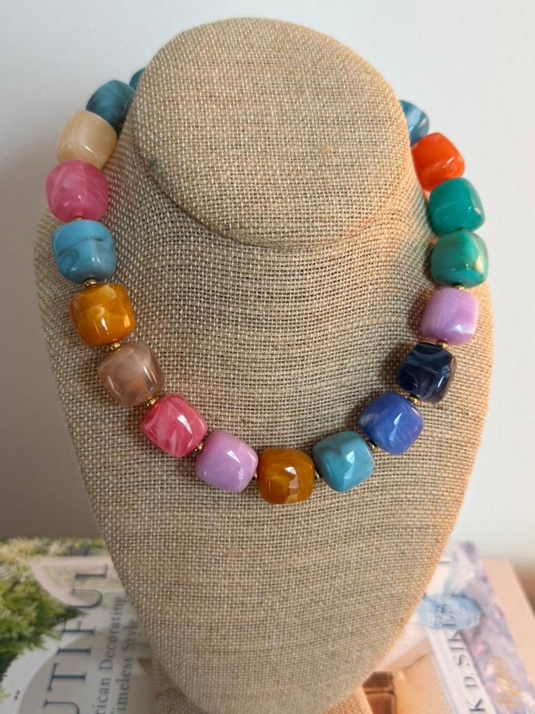 Harper Necklace: Fall Rainbow
