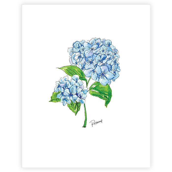Blue Hydrangea Print