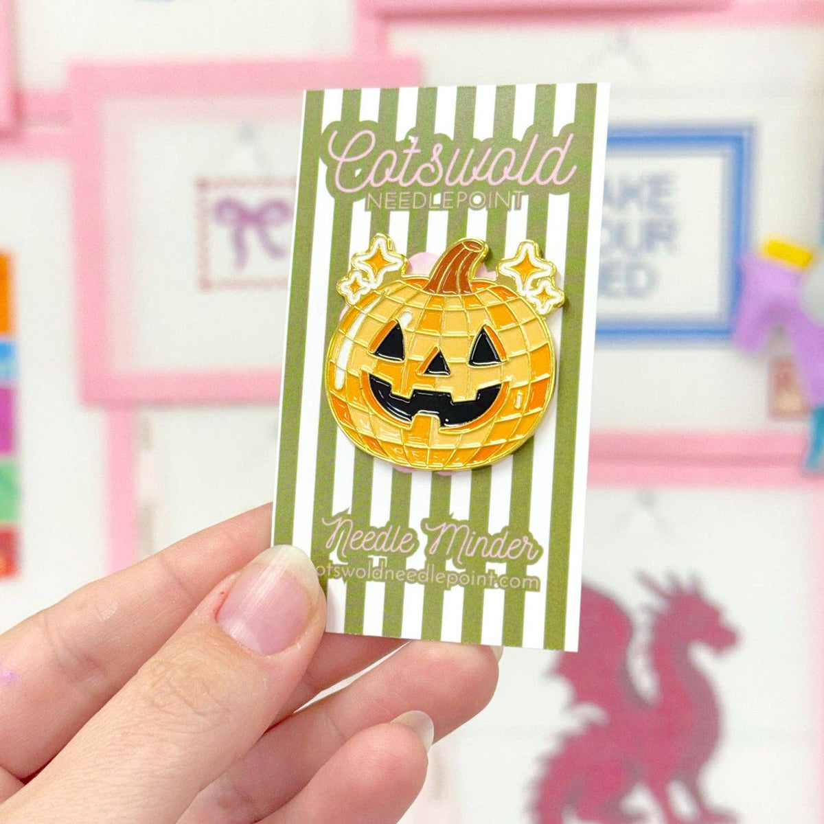 Jack-O'-Lantern Needle Minder