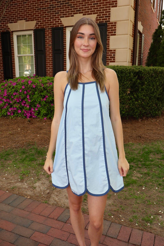 Augusta Dress - BLUE