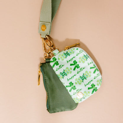 Sorority Double Pouch Wristlet