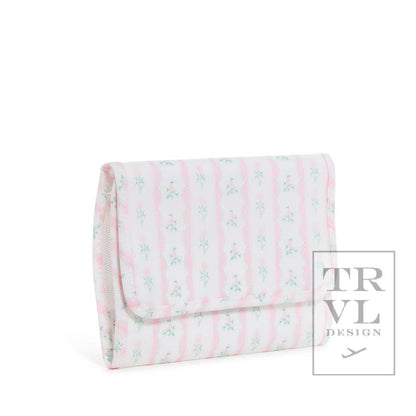 Mini Rollup Hanging Bag - Ribbon Floral Pink: Ribbon Floral Pink
