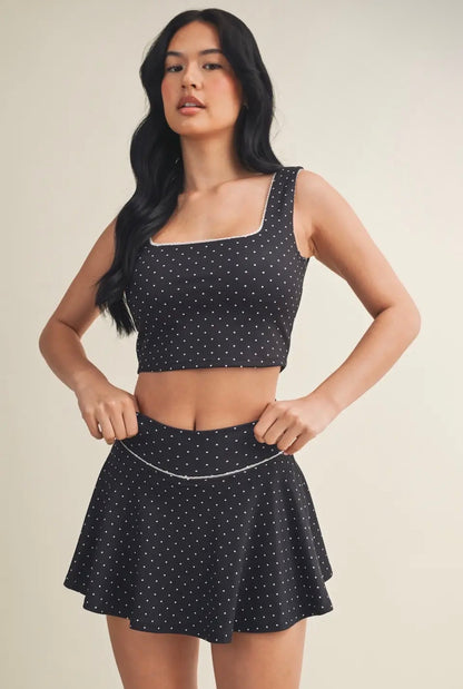 Polka Dot Skirt Set