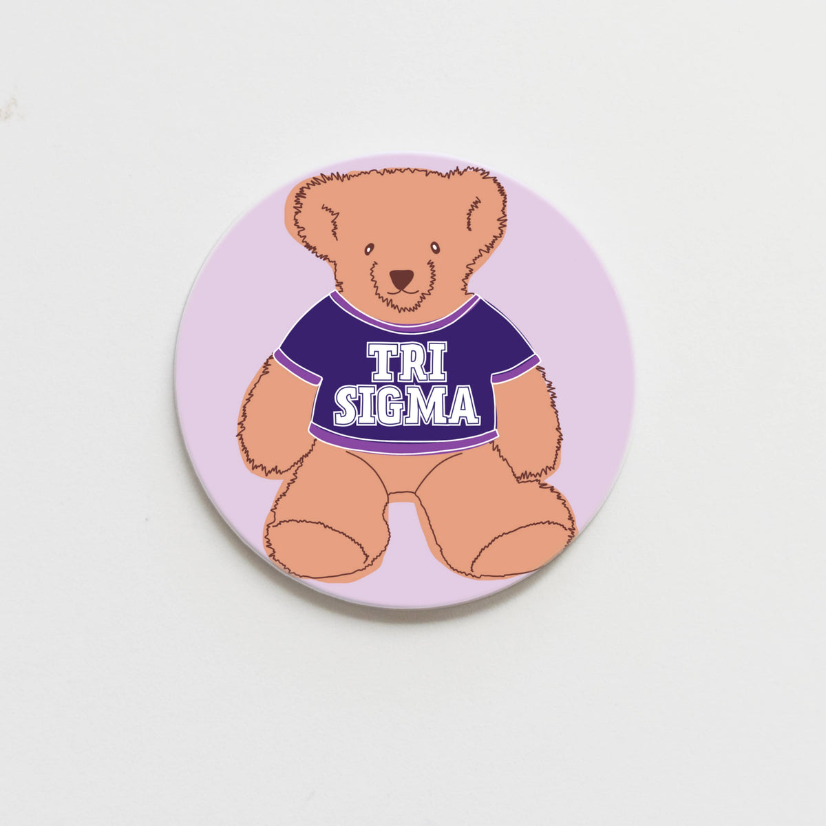 Tri Sigma Teddy Bear Button