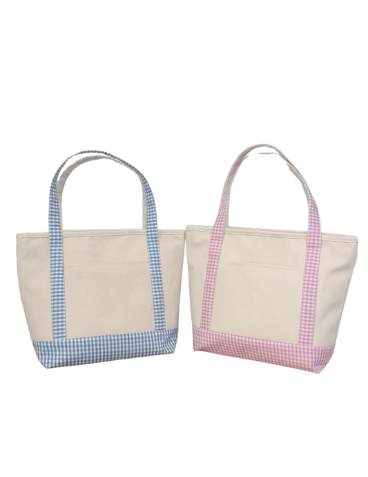 The Gingham Studio Tote: Pink