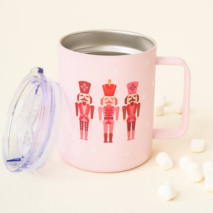 14 oz Insulated Mug- Nutcracker