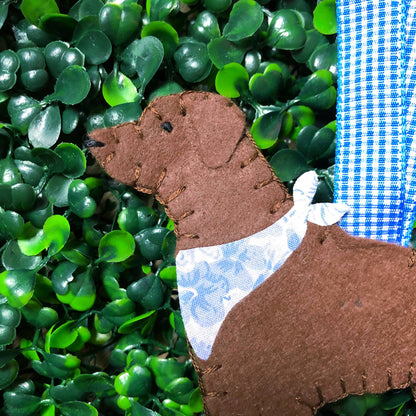 Preppy Labrador Ornaments: Black