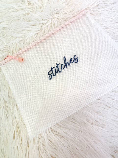 Needlepoint Project Pouch: Stitches