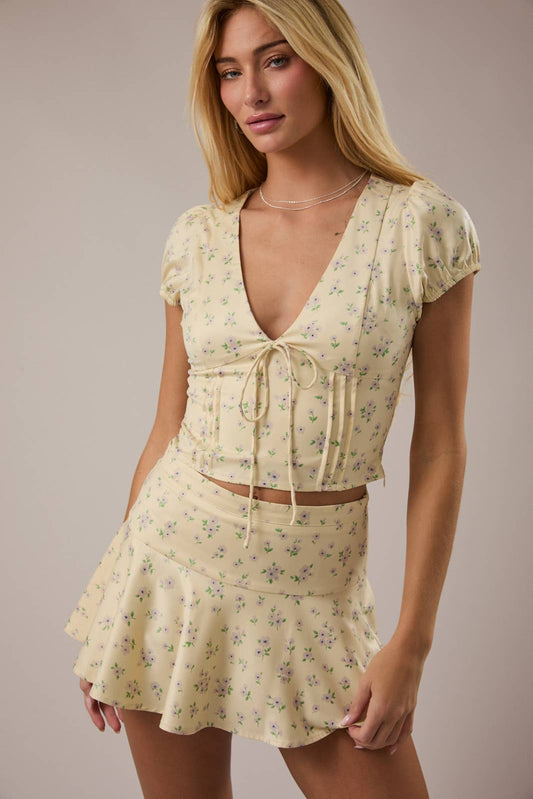 Buttercup Yellow Skort Set