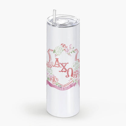 Alpha Chi Omega Monogram Crest Tumbler: 20oz